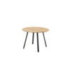 EETTAFEL, massief eikenkleurig eikenhout