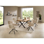 EETTAFEL, massief eikenkleurig eikenhout thumbnail 7