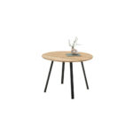 EETTAFEL, massief eikenkleurig eikenhout thumbnail 4