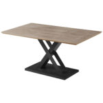 EETTAFEL, zwart, eikenkleur thumbnail 2