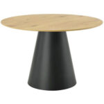 EETTAFEL, zwart, eikenkleur thumbnail 1