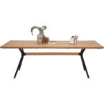 EETTAFEL, massief wild eiken zwart, eiken kleur thumbnail 4