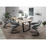 EETTAFEL, massief zwart eiken, eikenkleur thumbnail 2