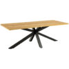 EETTAFEL, eikenkleurig gefineerd eiken