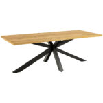 EETTAFEL, eikenkleurig gefineerd eiken thumbnail 1