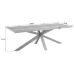 EETTAFEL, eikenkleurig gefineerd eiken thumbnail 5