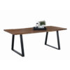 EETTAFEL, massief Indisch hoornhout, zwart, kleuren Indisch hoornhout