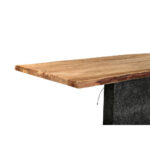 EETTAFEL, volledig massief acaciazwart, acaciakleuren, leisteenkleuren thumbnail 4