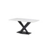 EETTAFEL, zwart, wit