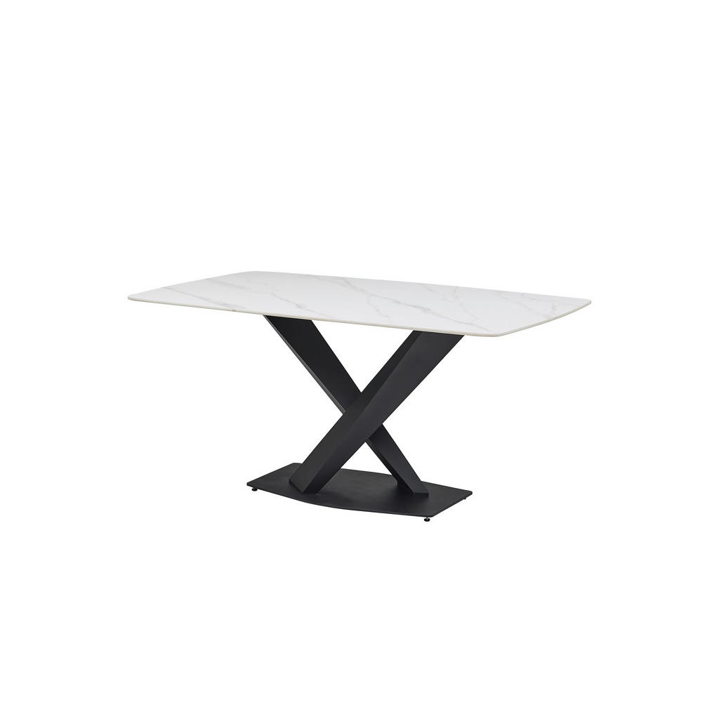 EETTAFEL, zwart, wit
