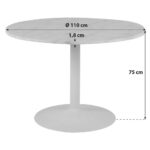 EETTAFEL, zwart, wit thumbnail 7