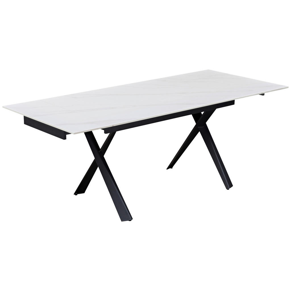 EETTAFEL, zwart, wit
