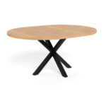EETTAFEL, gefineerd wild eiken zwart, wild eiken thumbnail 1