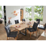 EETTAFEL, massief wild eiken wild eiken thumbnail 2