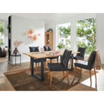 EETTAFEL, massief wild eiken wild eiken thumbnail 3