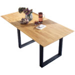 EETTAFEL, massief wild eiken wild eiken thumbnail 5