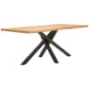 EETTAFEL, massief wild eiken wild eiken