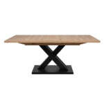 EETTAFEL, zwart, ambachtelijk eiken thumbnail 3