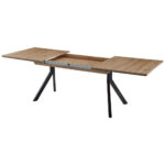 EETTAFEL, zwart, ambachtelijk eiken thumbnail 4