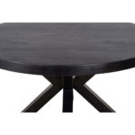 EETTAFEL, deels massief mangohout, zwart thumbnail 7