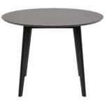 EETTAFEL, gefineerd, massief eiken, rubberhout zwart thumbnail 3
