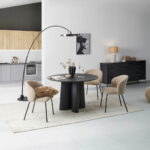 EETTAFEL, massief mangohout, zwart thumbnail 2