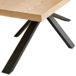 EETTAFEL, natuurlijk eikenfineer, zwart thumbnail 6