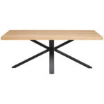 EETTAFEL, natuurlijk eikenfineer, zwart thumbnail 7