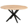 EETTAFEL, massief naturelkleurig acaciahout