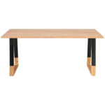 EETTAFEL, massief naturelkleurig acaciahout thumbnail 7