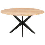 EETTAFEL, massief naturelkleurig acaciahout thumbnail 6
