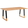 EETTAFEL, massief naturelkleurig acaciahout