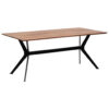 EETTAFEL, massief hout, gerecycled hout, natuurlijk gekleurd teakhout