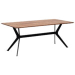 EETTAFEL, massief hout, gerecycled hout, natuurlijk gekleurd teakhout thumbnail 1