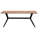 EETTAFEL, massief hout, gerecycled hout, natuurlijk gekleurd teakhout thumbnail 3