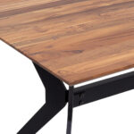 EETTAFEL, massief hout, gerecycled hout, natuurlijk gekleurd teakhout thumbnail 5