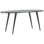 EETTAFEL, volledig massief mangohout, zwart thumbnail 1
