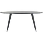 EETTAFEL, volledig massief mangohout, zwart thumbnail 5
