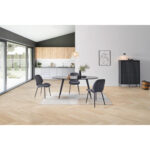 EETTAFEL, volledig massief mangohout, zwart thumbnail 6