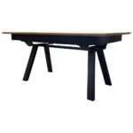 EETTAFEL, massief wild eiken bruin thumbnail 4
