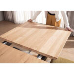 EETTAFEL, massief wild eiken bruin thumbnail 7