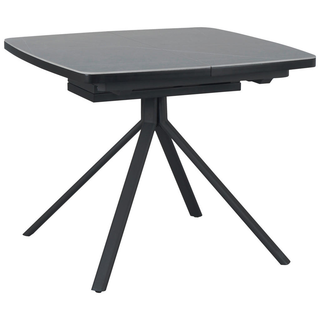EETTAFEL, grijs, zwart