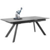 EETTAFEL, grijs, zwart