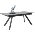 EETTAFEL, grijs, zwart thumbnail 1