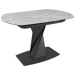 EETTAFEL, grijs, zwart thumbnail 1