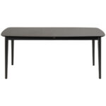 EETTAFEL, zwart gefineerd eikenhout thumbnail 6