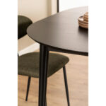 EETTAFEL, zwart gefineerd eikenhout thumbnail 5