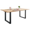 EETTAFEL, massief wild eiken wild eiken