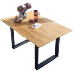 EETTAFEL, massief wild eiken wild eiken thumbnail 5