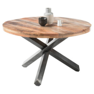 EETTAFEL, massief mangohout, natuurlijke kleur